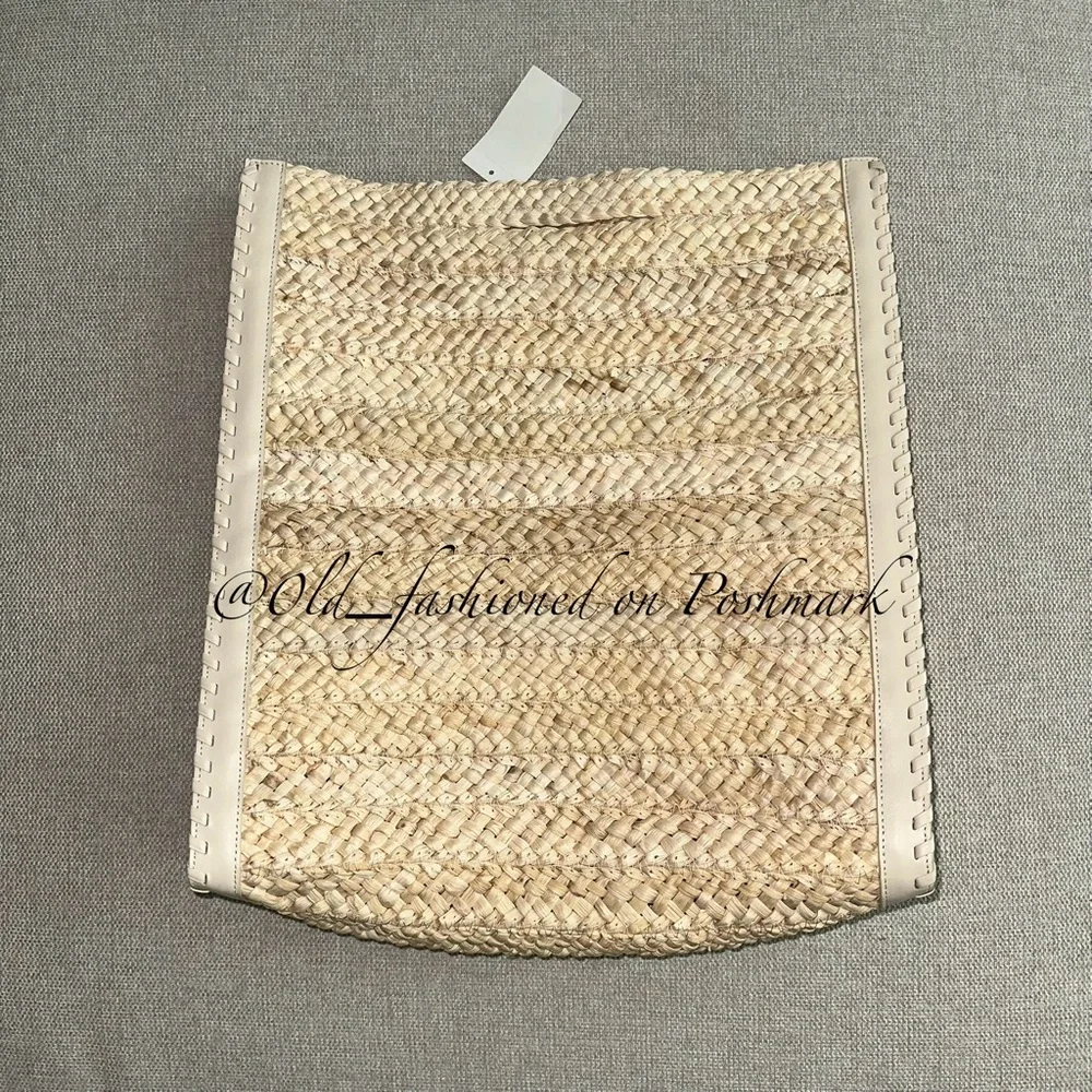 Price Firm - CULT GAIA Remi Woven Raffia Tote Bag in Natural